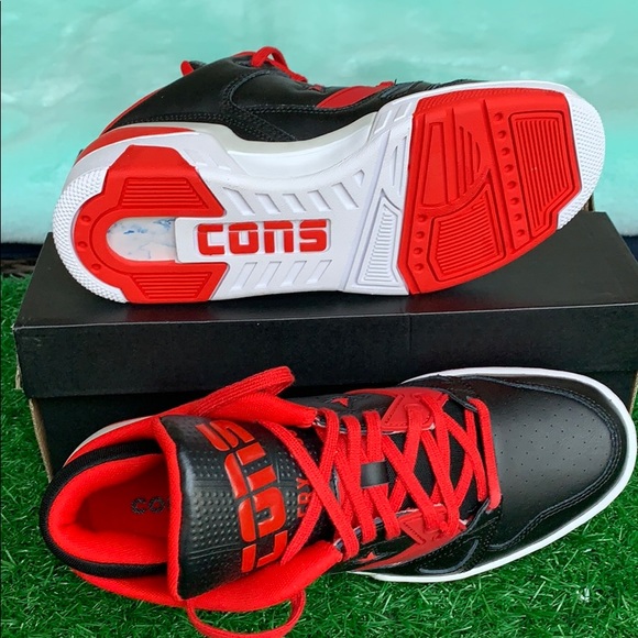 CONVERSE ERX 260 OX BLACK/UNIVERSITY RED/White WMN - Picture 3 of 16